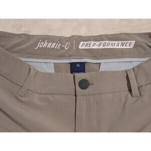 Johnnie O Men’s Tan Prep-Formance Cross Country Performance Shorts Size 32